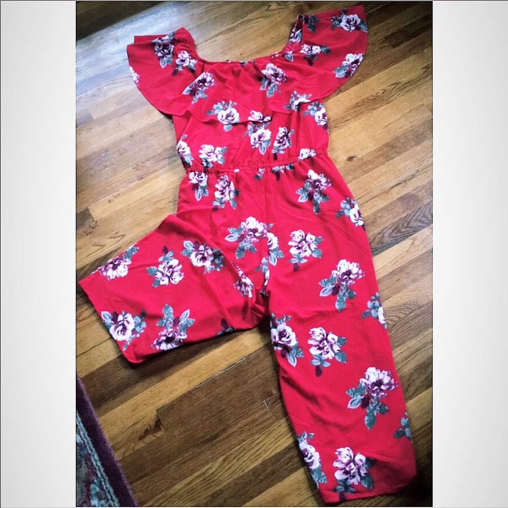 3x off the shoulder jumpsuit